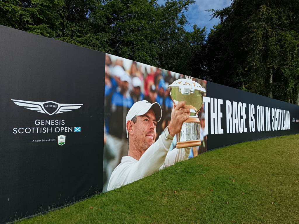 McIlroy Scottish Open Advertising Board