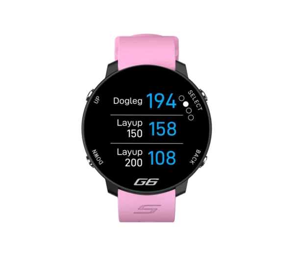 Pink G6 with layups on screen